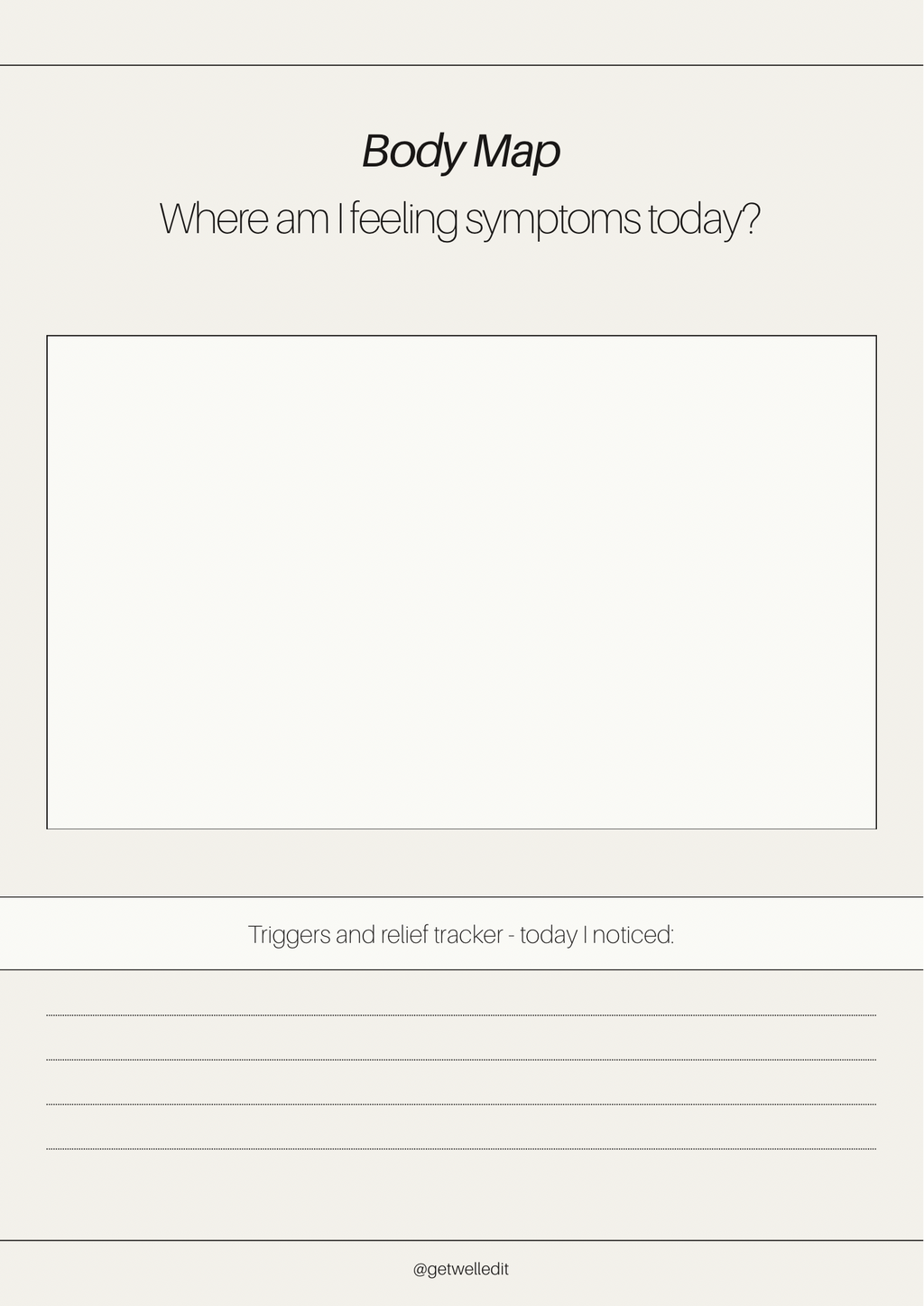 The Get Well Journal - Digital download