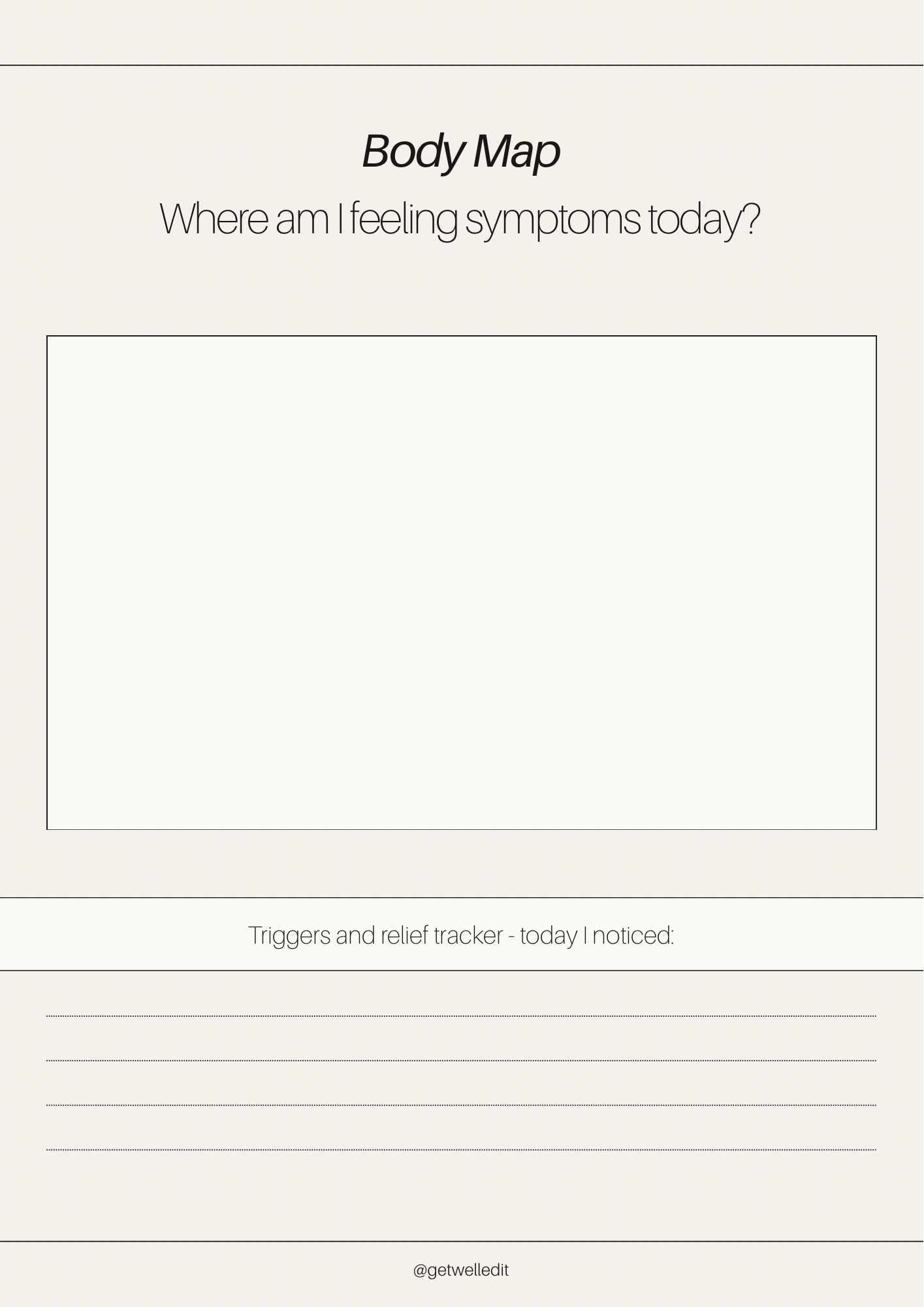 The Get Well Journal - Digital download